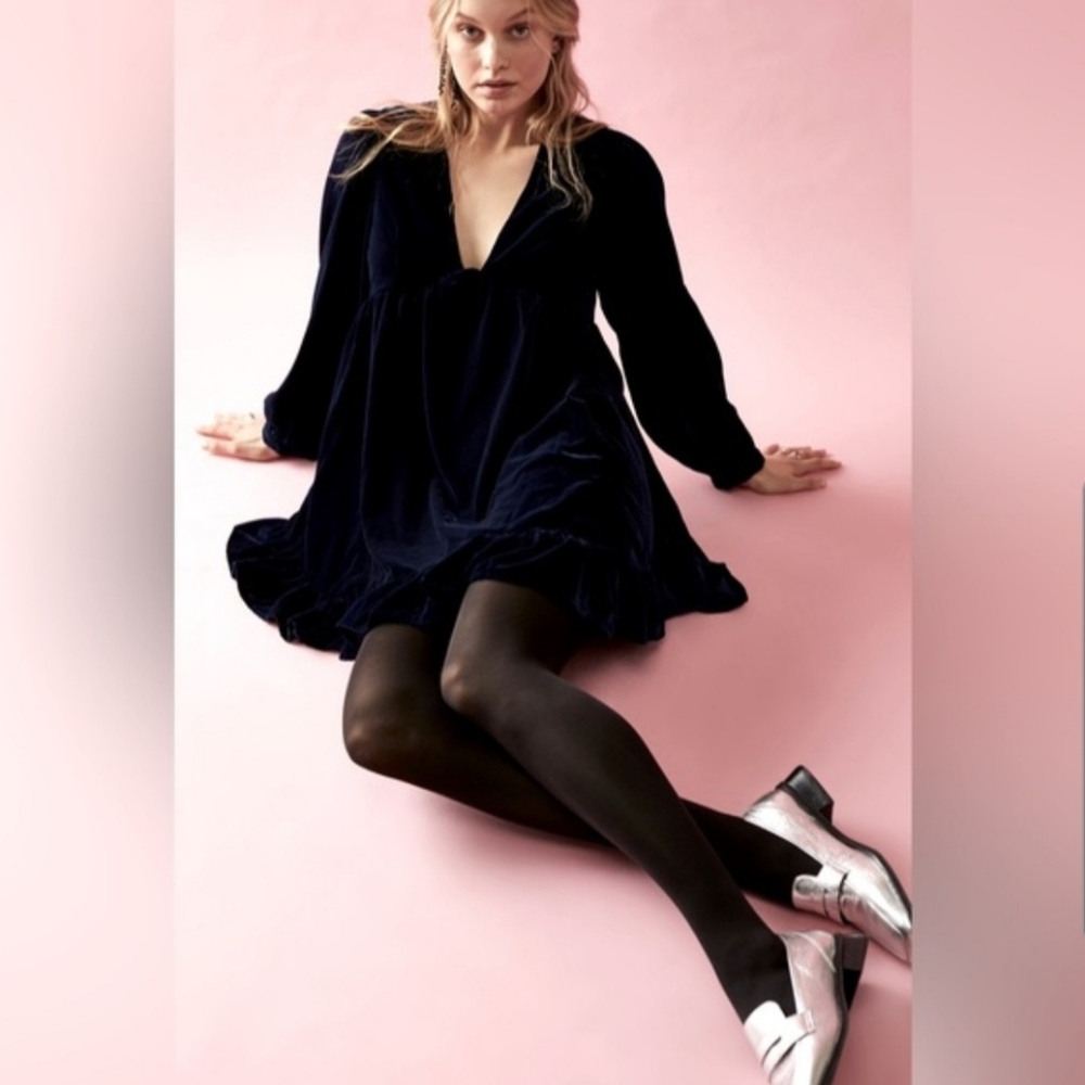 Free People Estella Velvet Mini Dress